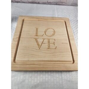 Butcher Block Cutting Board LOVE Cuttingboard